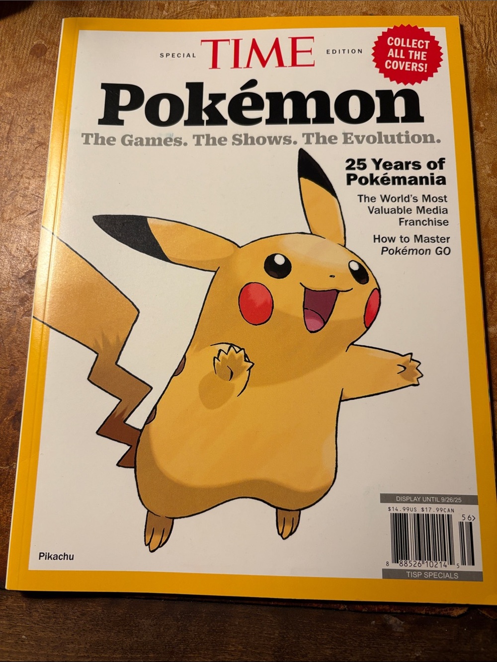 Time Magazine with Pokemon Pikachu Cover